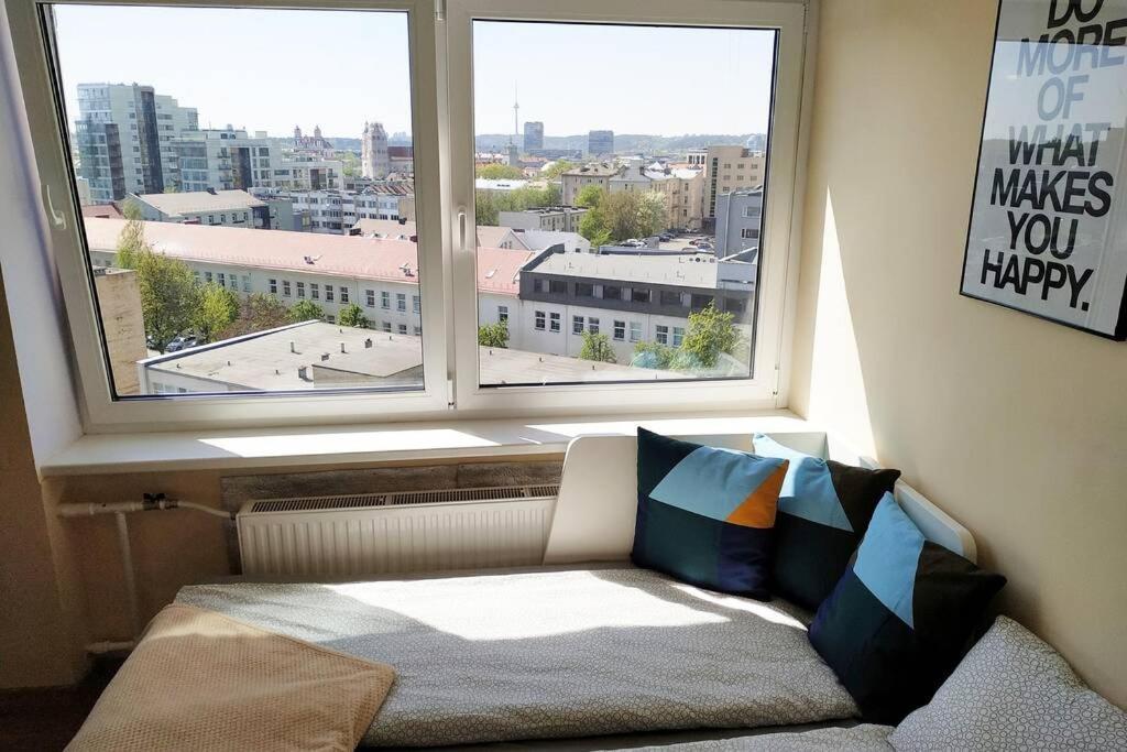9Th Floor Amazing View Central Studio Apartment Вильнюс Экстерьер фото